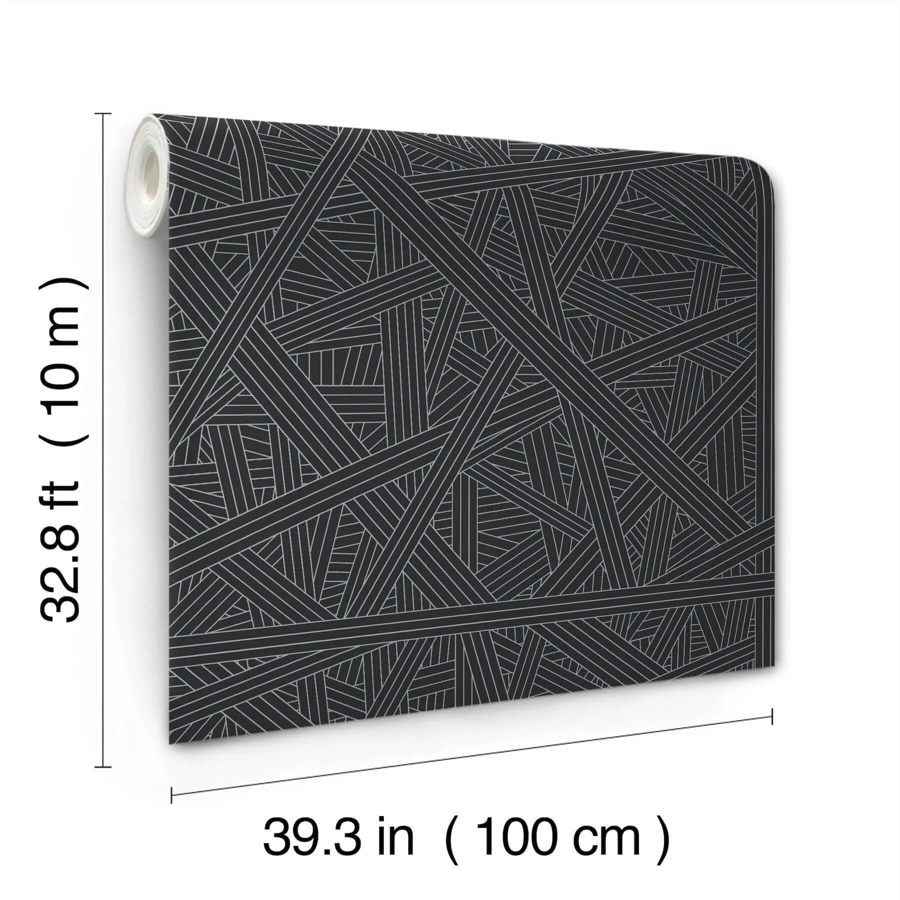 Missoni Nastri - Black Wallpaper | Buy Online Missoni Nastri wallpaper, color Black, SKU MI10564