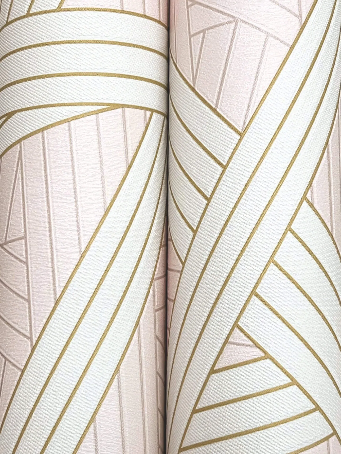 Missoni Nastri wallpaper, color Pink, SKU MI10562