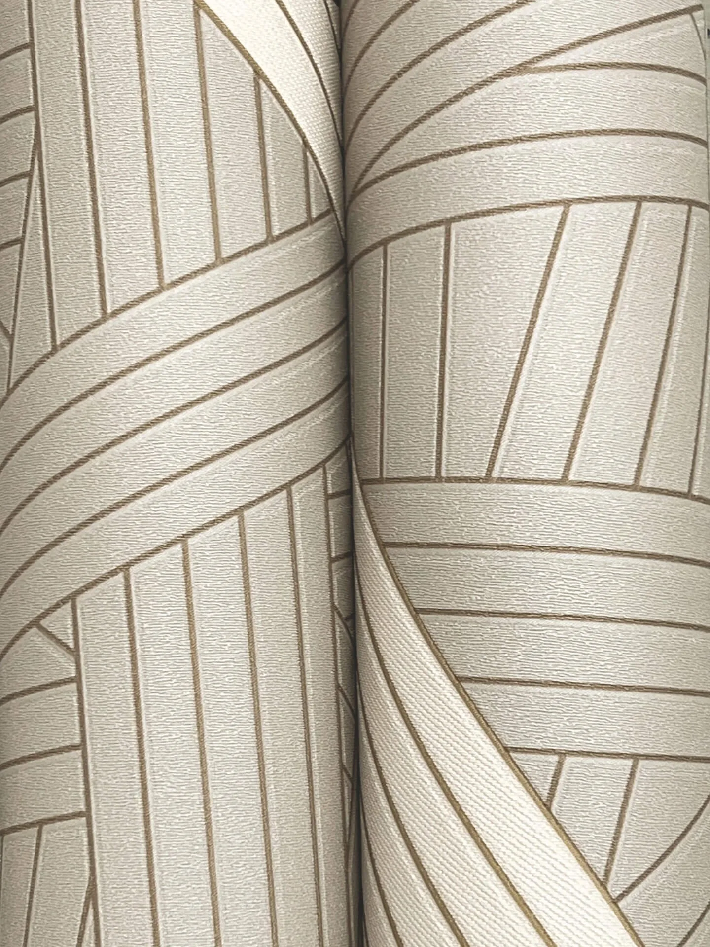 Missoni Nastri wallpaper, color Warm Neutral, SKU MI10561