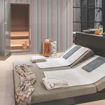 Missoni Striped Sunset Glitter wallpaper, color Blue, SKU MI10396