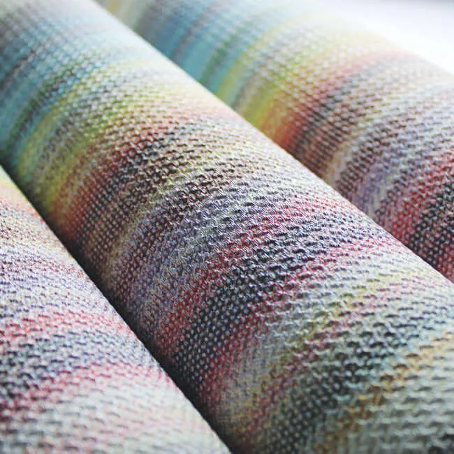 Missoni Striped Sunset Glitter wallpaper, color Blue, SKU MI10396