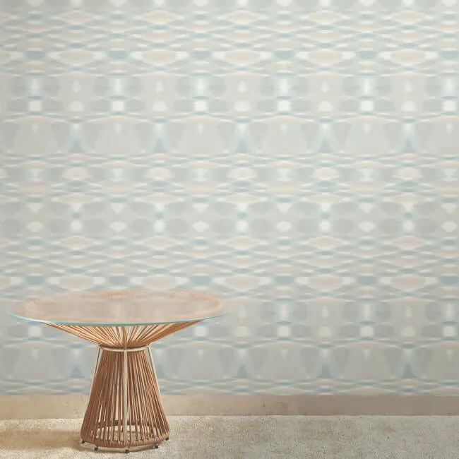 Missoni Sunrise Flame wallpaper, color Light Blue, SKU MI10321