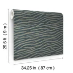 Missoni Zambia - Dark Teal Wallpaper | Buy Online Missoni Zambia wallpaper, color Dark Teal, SKU MI10533