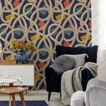 ohpopsi Calix - Indigo Wallpaper | Buy Online ohpopsi Calix wallpaper, color Indigo, SKU CEP50129W