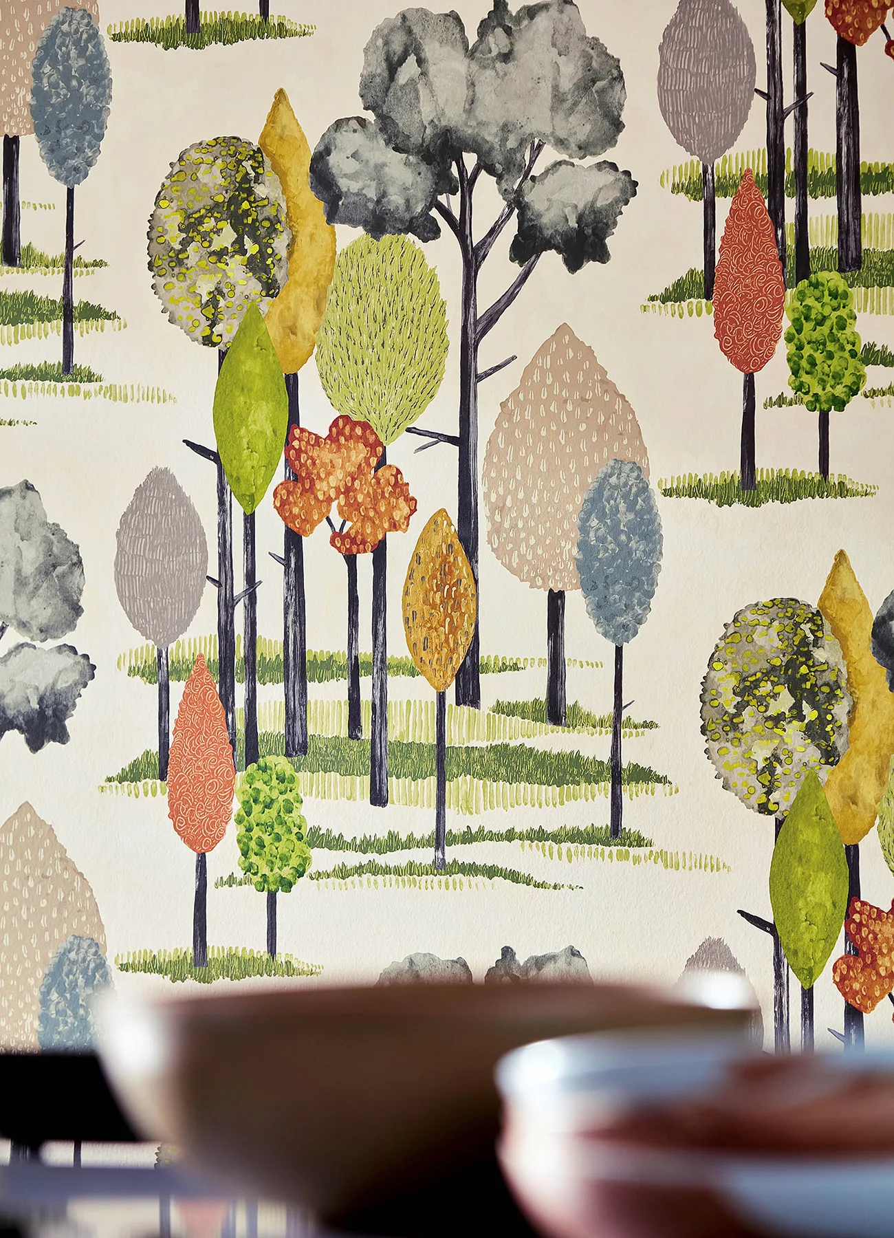 ohpopsi Cypress - Olive Wallpaper | Buy Online ohpopsi Cypress wallpaper, color Olive, SKU CEP50135W