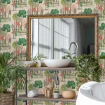 ohpopsi Cypress - Pink Wallpaper | Buy Online ohpopsi Cypress wallpaper, color Pink, SKU CEP50136W
