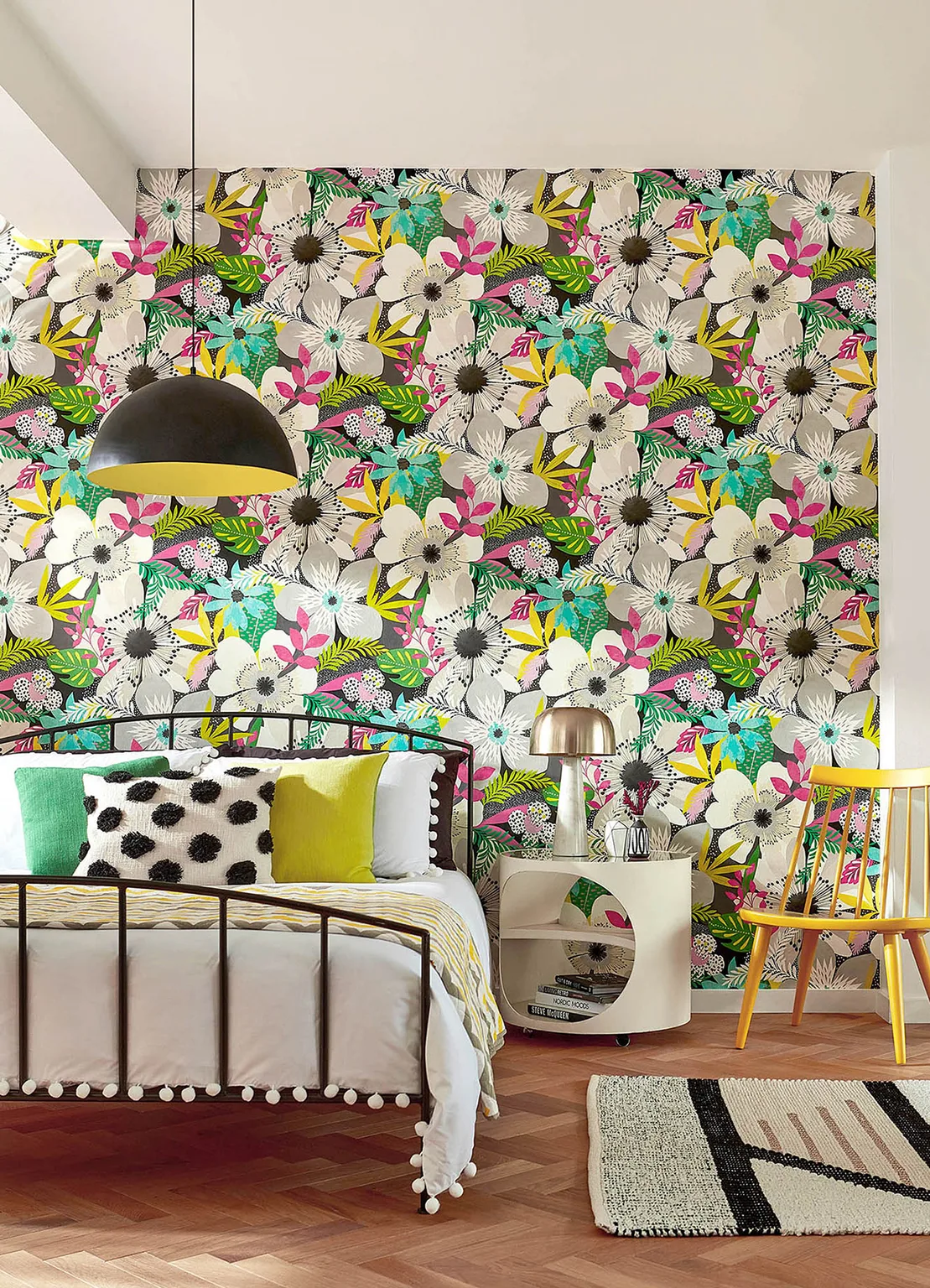 ohpopsi Janis wallpaper, color Charcoal, SKU CEP50101W