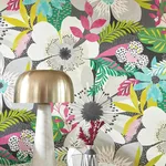ohpopsi Janis - Charcoal Wallpaper | Buy Online ohpopsi Janis wallpaper, color Charcoal, SKU CEP50101W