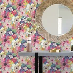 ohpopsi Janis wallpaper, color Raspberry, SKU CEP50106W