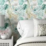 ohpopsi Lana wallpaper, color Aqua, SKU WLD53132W
