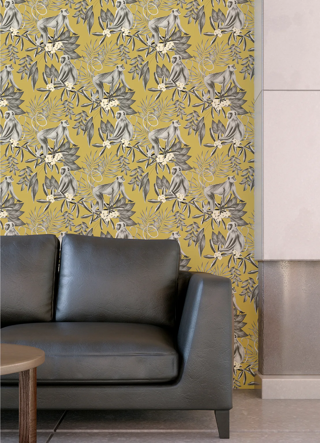 ohpopsi Morris wallpaper, color Mustard, SKU WLD53110W