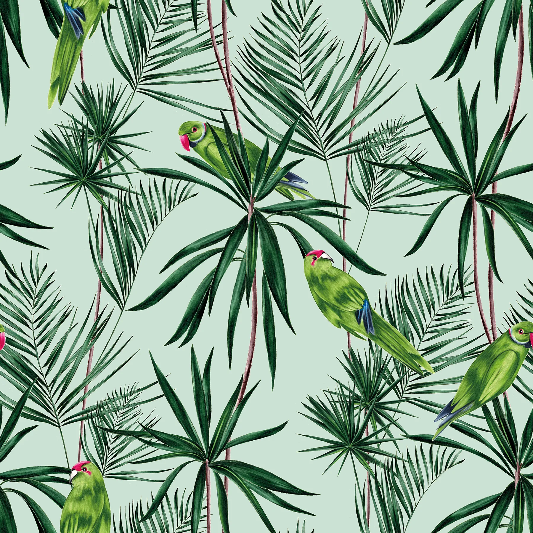 ohpopsi Pebbles wallpaper, color Mint, SKU WLD53124W