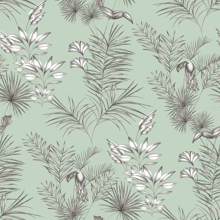 ohpopsi Shelly wallpaper, color Mint, SKU WLD53113W