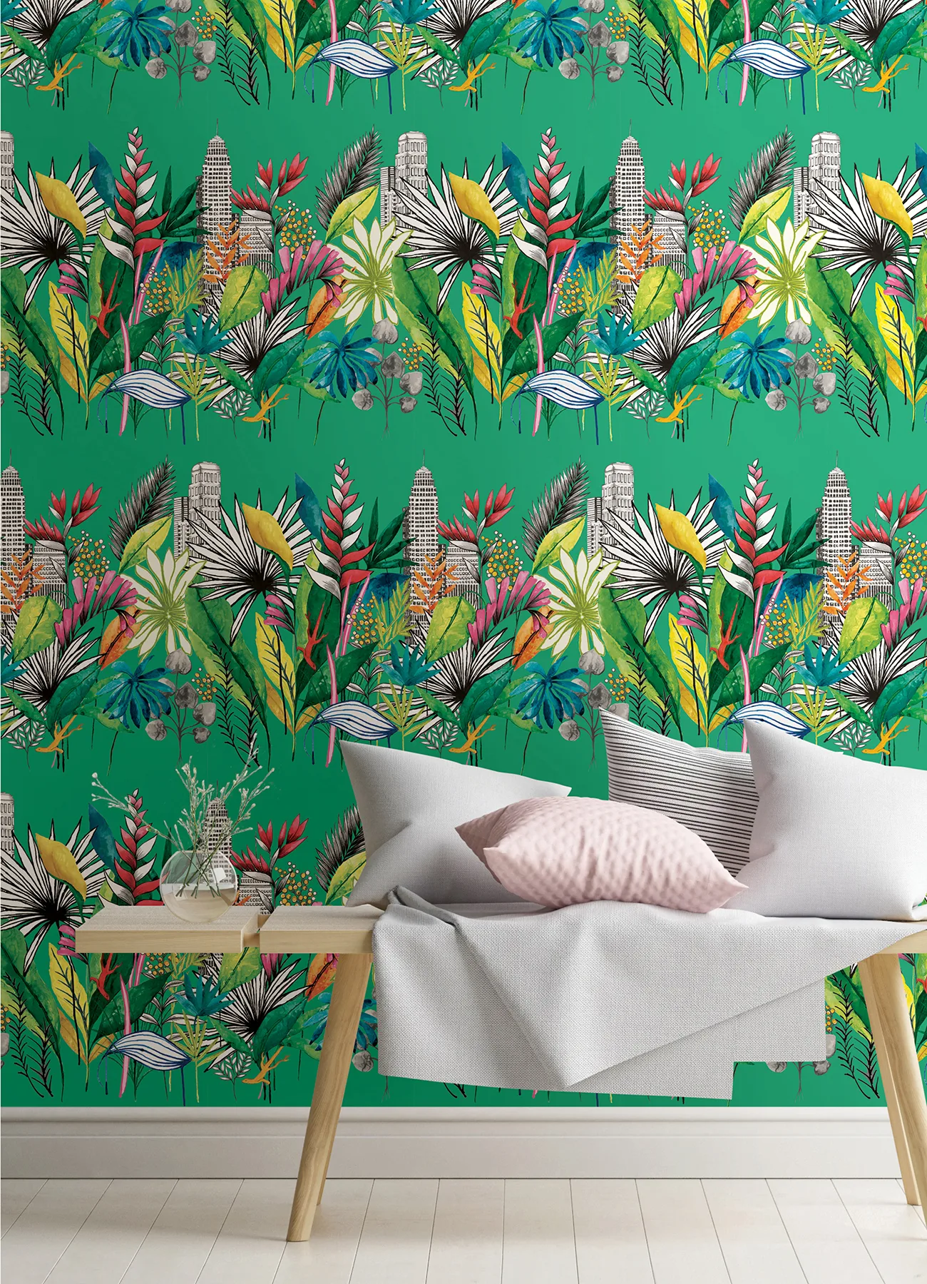ohpopsi Sierra wallpaper, color Green, SKU CEP50111W