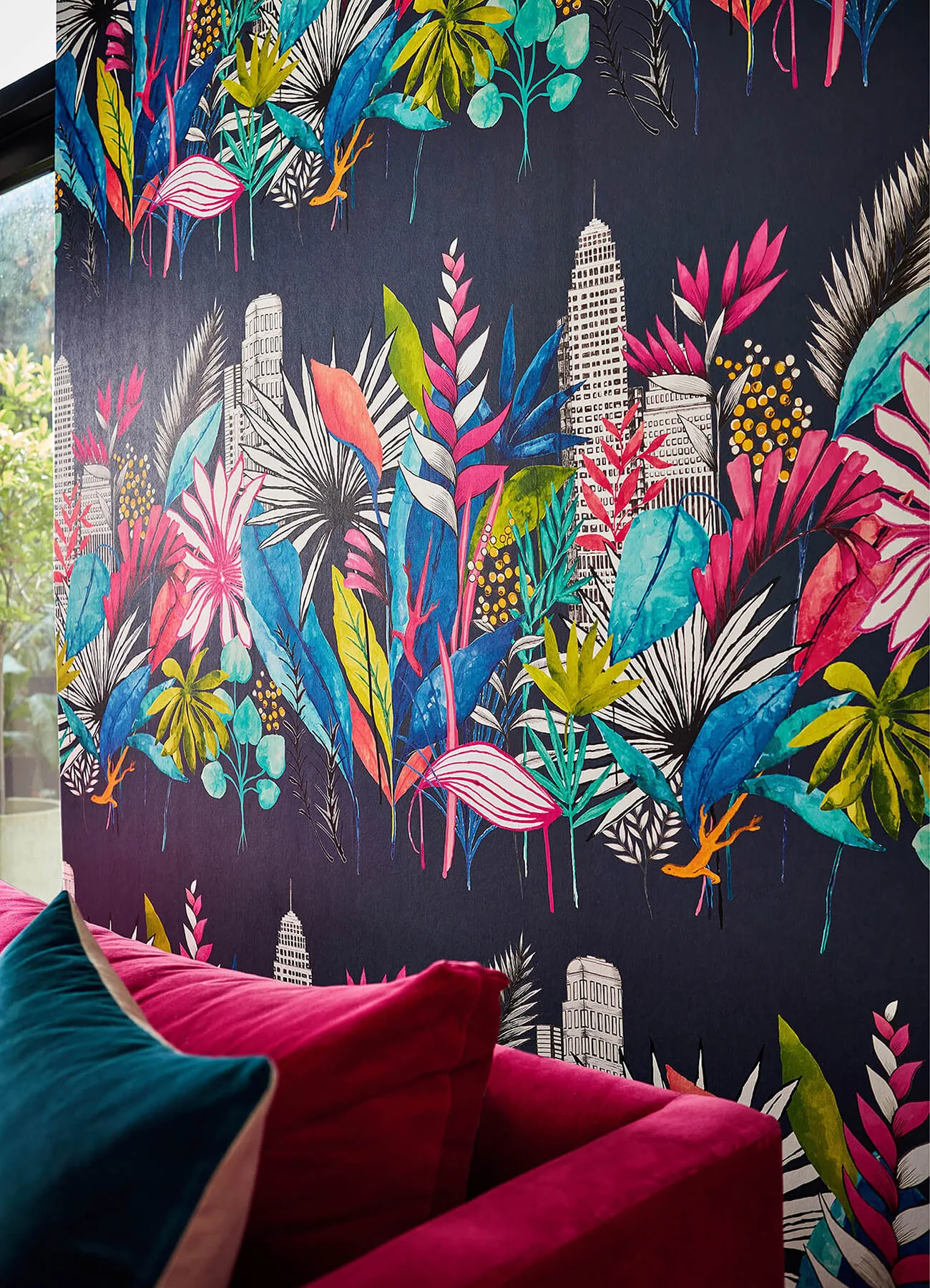 ohpopsi Sierra - Indigo Wallpaper | Buy Online ohpopsi Sierra wallpaper, color Indigo, SKU CEP50110W