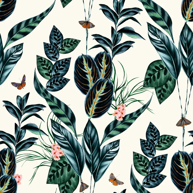 ohpopsi Spirit wallpaper, color Indigo, SKU WLD53122W