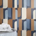 Rasch Derain wallpaper, color Blue, SKU RH330519