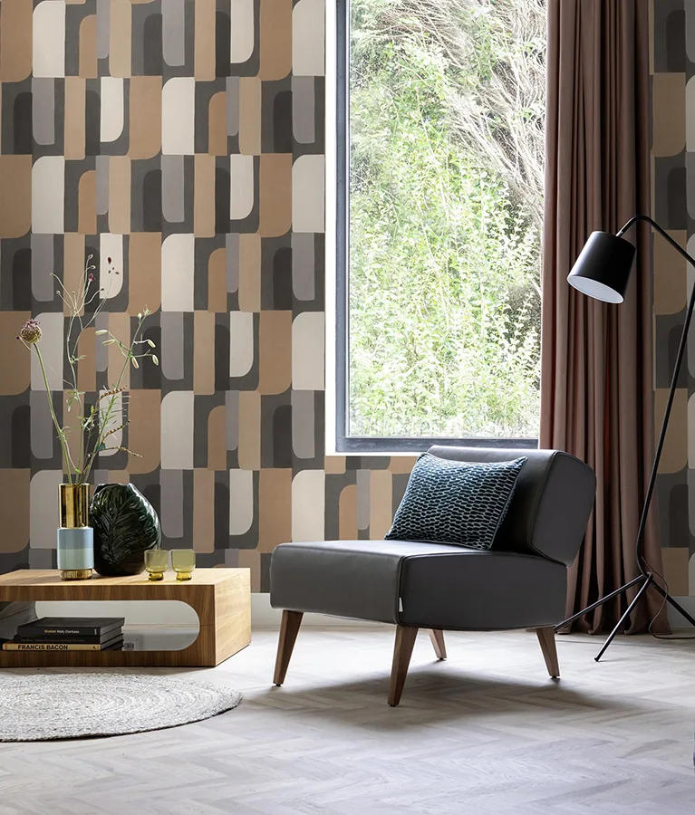 Rasch Derain - Charcoal Wallpaper | Buy Online Rasch Derain wallpaper, color Charcoal, SKU RH330533