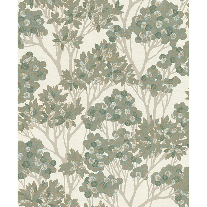 Rasch Stickley wallpaper, color Green, SKU RH580006