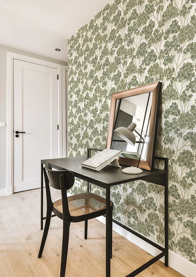 Rasch Stickley - Green Wallpaper | Buy Online Rasch Stickley wallpaper, color Green, SKU RH580006