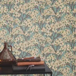 Rasch Stickley - Sky Blue Wallpaper | Buy Online Rasch Stickley wallpaper, color Sky Blue, SKU RH580013