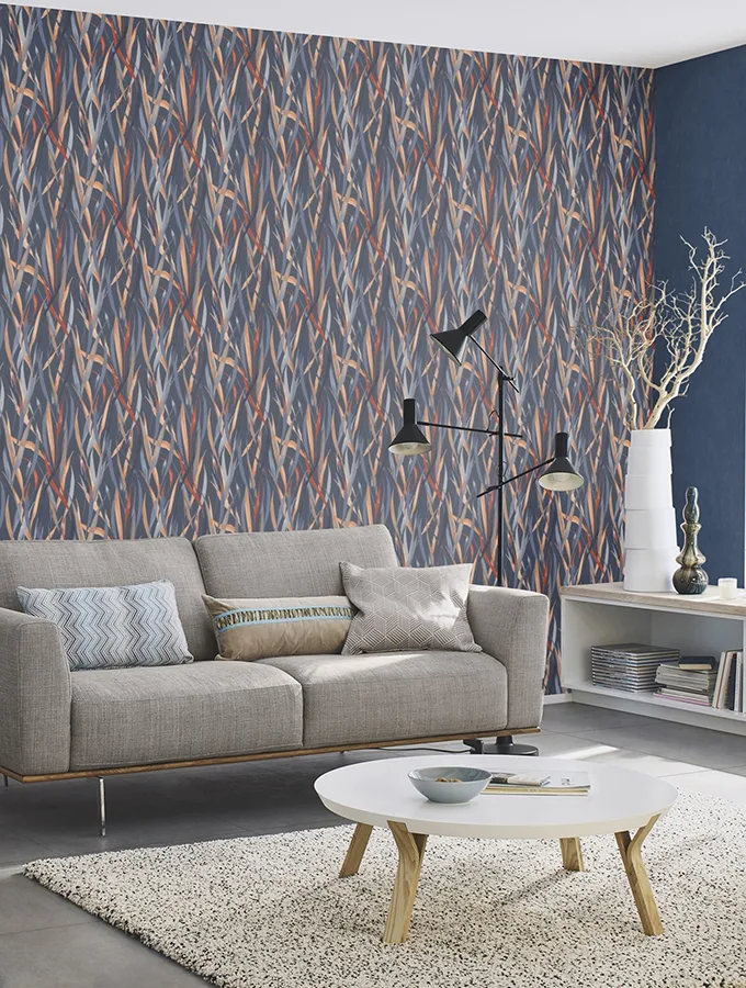 Rasch Sway - Blue Wallpaper | Buy Online Rasch Sway wallpaper, color Blue, SKU RH330236