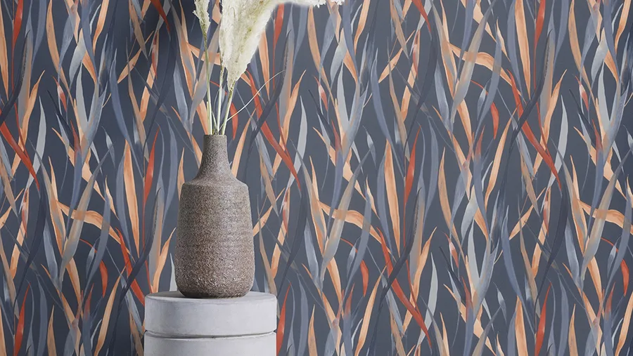Rasch Sway - Blue Wallpaper | Buy Online Rasch Sway wallpaper, color Blue, SKU RH330236