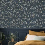 Rasch Tsubomi - Blue Wallpaper | Buy Online Rasch Tsubomi wallpaper, color Blue, SKU RH456738
