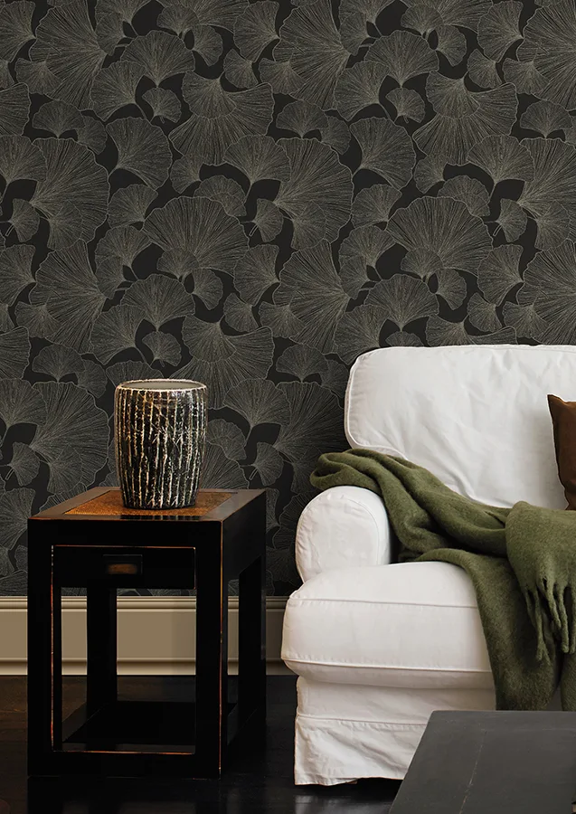 Rasch Waft wallpaper, color Black, SKU RH462234