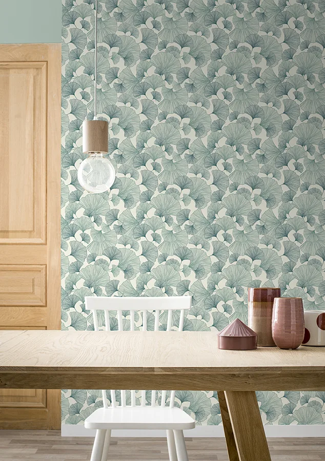 Rasch Waft wallpaper, color Teal, SKU RH407662