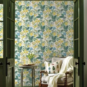 Rifle Paper Co. Amalfi wallpaper, color Blue & Green, SKU PSW1318RL