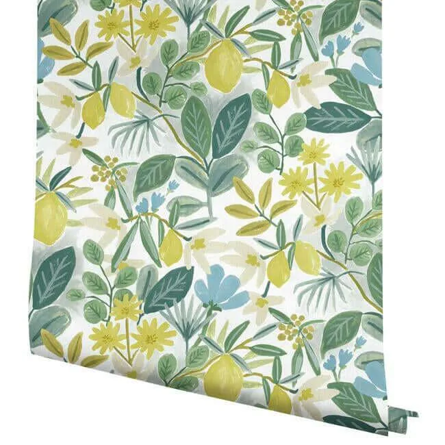 Rifle Paper Co. Amalfi - Blue & Green Wallpaper | Buy Online Rifle Paper Co. Amalfi wallpaper, color Blue & Green, SKU PSW1318RL