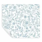 Rifle Paper Co. Aviary - Blue & Cream Wallpaper | Buy Online Rifle Paper Co. Aviary wallpaper, color Blue & Cream, SKU PSW1311RL