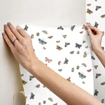 Rifle Paper Co. Butterfly House - White Wallpaper | Buy Online Rifle Paper Co. Butterfly House wallpaper, color White, SKU PSW1632RL