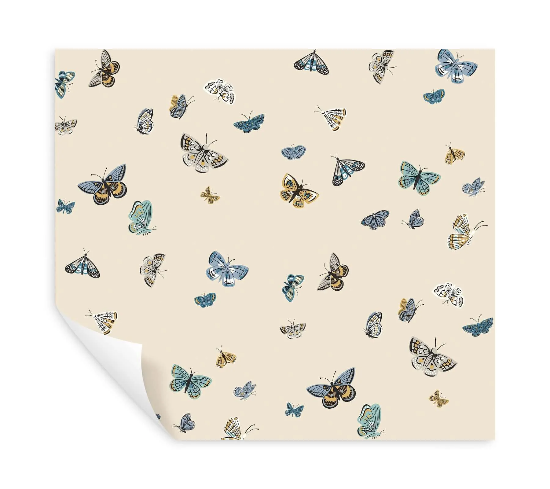 Rifle Paper Co. Butterfly House - Linen Wallpaper | Buy Online Rifle Paper Co. Butterfly House wallpaper, color Linen, SKU PSW1649RL