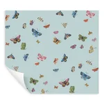 Rifle Paper Co. Butterfly House - Light Blue Wallpaper | Buy Online Rifle Paper Co. Butterfly House wallpaper, color Light Blue, SKU PSW1650RL