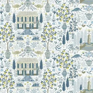 Rifle Paper Co. Camont wallpaper, color Indigo, SKU RI5108