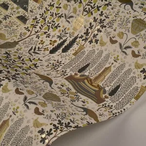 Rifle Paper Co. Camont wallpaper, color Linen & Gold, SKU RI5107