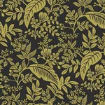Rifle Paper Co. Canopy - Gold & Black Wallpaper | Buy Online Rifle Paper Co. Canopy wallpaper, color Gold & Black, SKU RI5139