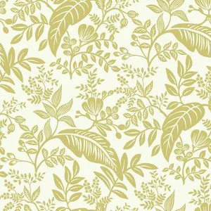 Rifle Paper Co. Canopy wallpaper, color Gold & White, SKU RI5138