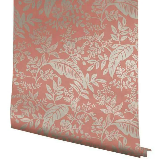 Rifle Paper Co. Canopy wallpaper, color Rose, SKU RI5135