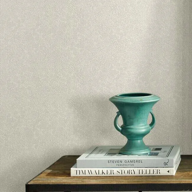 Rifle Paper Co. Champagne Dots wallpaper, color Linen Metallic, SKU RI5115