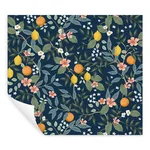 Rifle Paper Co. Citrus Grove - Navy Wallpaper | Buy Online Rifle Paper Co. Citrus Grove wallpaper, color Navy, SKU PSW1481RL