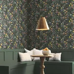 Rifle Paper Co. Citrus Grove wallpaper, color Black, SKU PSW1482RL