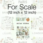 Rifle Paper Co. City Maps wallpaper, color Mint Metallic, SKU RI5160
