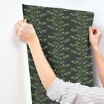 Rifle Paper Co. Climbing Vine wallpaper, color Black, SKU RF7422