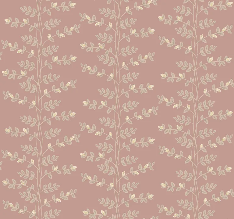 Rifle Paper Co. Climbing Vine wallpaper, color Rose, SKU RF7426