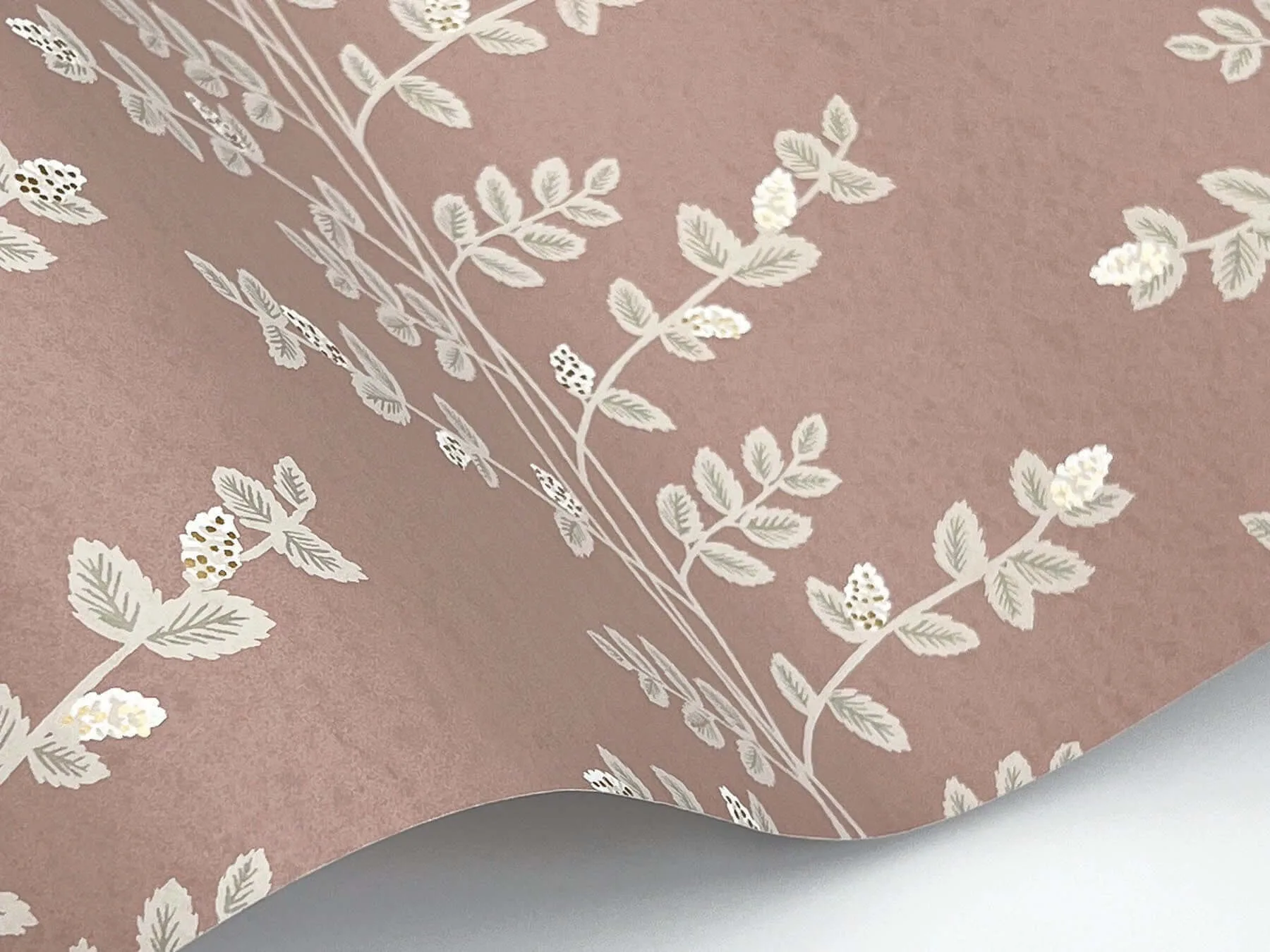 Rifle Paper Co. Climbing Vine wallpaper, color Rose, SKU RF7426