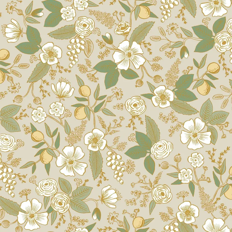 Rifle Paper Co. Colette wallpaper, color Linen, SKU PSW1532RL