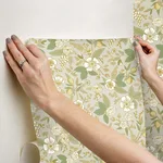 Rifle Paper Co. Colette - Linen Wallpaper | Buy Online Rifle Paper Co. Colette wallpaper, color Linen, SKU PSW1532RL